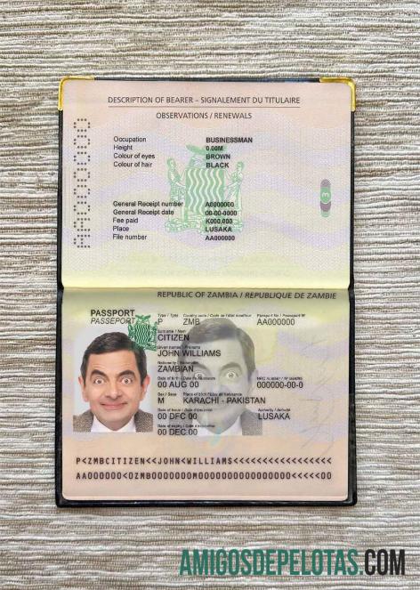 Look fotográfico do Passe da Zâmbia amostra